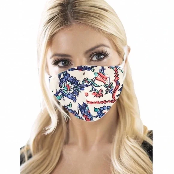 TORY BURCH • Seasonal Print Face Mask - Picture 2 of 3